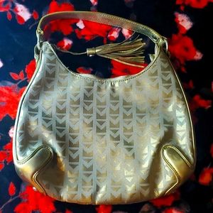 Michael Kors small gold shoulder bag